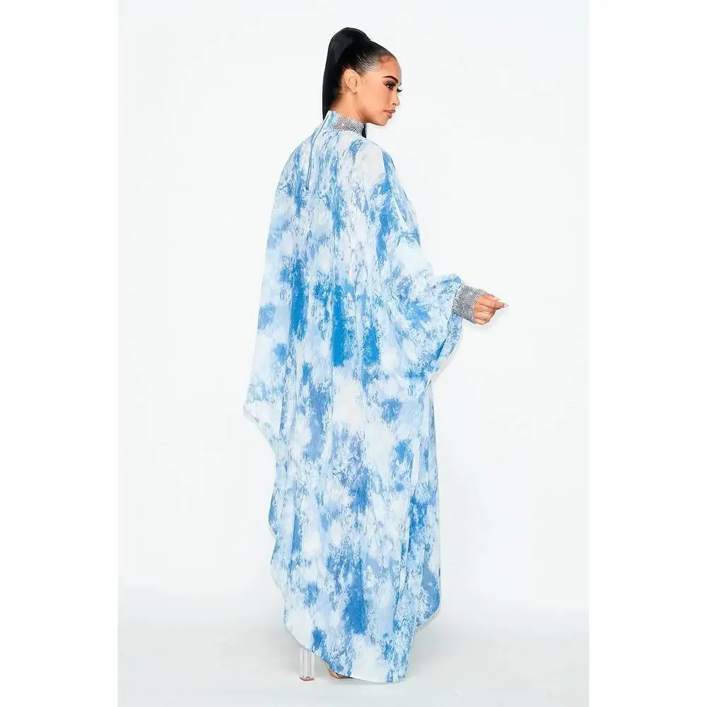 Empress Chiffon Top (BLUE TIE DYE) - Picture 4 of 5